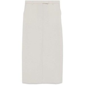 Officine Generale Light Grey Wool Skirt - NWT